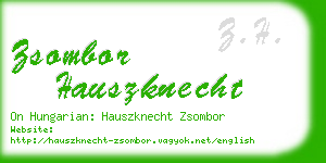 zsombor hauszknecht business card